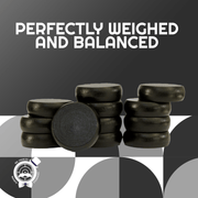 13 Black Hard‑Maple Crokinole Discs – Tournament Regulation 1¼″ Wooden Pieces | Durable Glide, Balanced Throw - Crokinole Europe