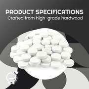 13 White Hard‑Maple Crokinole Discs – Tournament Regulation 1¼″ Wooden Pieces | Durable Glide, Balanced Throw - Crokinole Europe