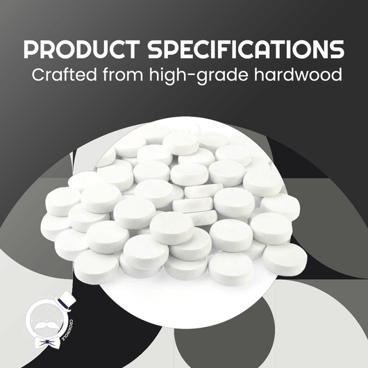13 White Hard‑Maple Crokinole Discs – Tournament Regulation 1¼″ Wooden Pieces | Durable Glide, Balanced Throw - Crokinole Europe