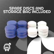 13 White Hard‑Maple Crokinole Discs – Tournament Regulation 1¼″ Wooden Pieces | Durable Glide, Balanced Throw - Crokinole Europe