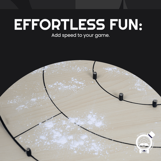 20gr. Smooth Glide Crokinole Powder - Fast Sliding Wooden Board - Shuffleboard & Carrom Substitute - Crokinole Europe