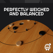 26 Black/White Crokinole Discs - Premium Hard Maple - Tournament Size 1 - 1/4" - Plus 2 Extra Discs - Bag Included - Crokinole Europe