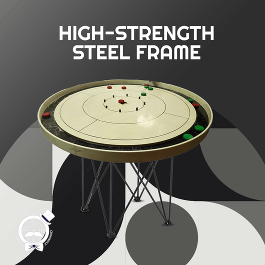 Carrom Table & Crokinole Stand - Foldable and Adjustable for Board Games - Crokinole Europe
