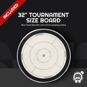 Crokinole Set 4 - Small outer ring damage + screws 2mm misplaced - lite - damaged - Crokinole Europe