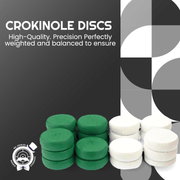 13 White Hard‑Maple Crokinole Discs – Tournament Regulation 1¼″ Wooden Pieces | Durable Glide, Balanced Throw - Crokinole Europe