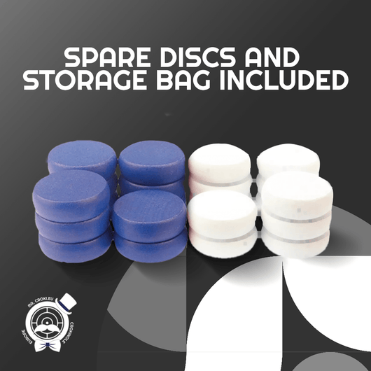 13 White Hard‑Maple Crokinole Discs – Tournament Regulation 1¼″ Wooden Pieces | Durable Glide, Balanced Throw - Crokinole Europe