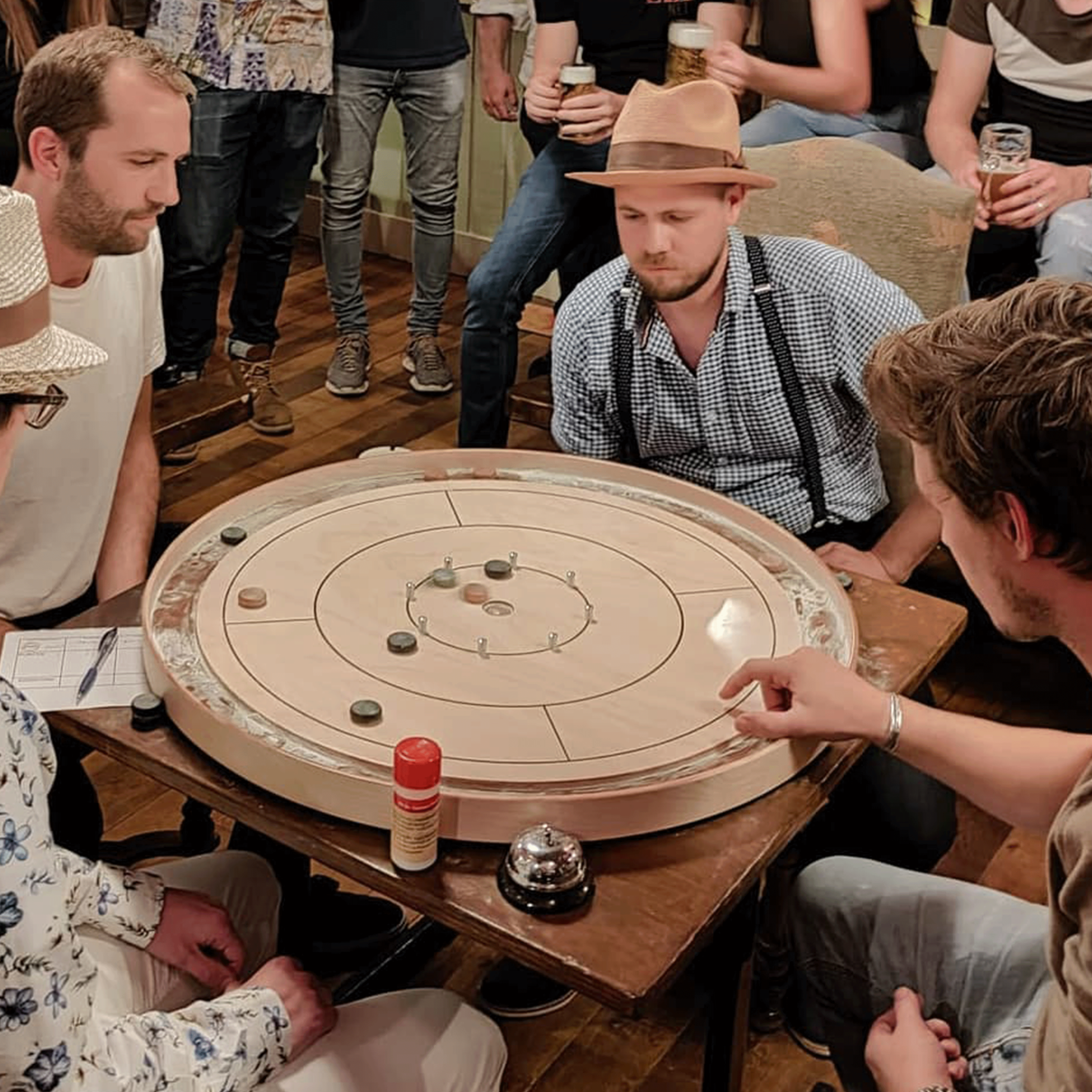Load video: How to play Crokinole