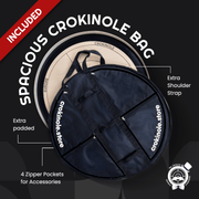 Crokinole Set 4 - Small outer ring damage + screws 2mm misplaced - lite - damaged - Crokinole Europe