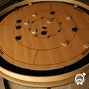 Crokinole Set - Board, Discs, Gliss Powder + Wallmount & Bag - Board Game for Friends and Family - Wood - Crokinole Europe