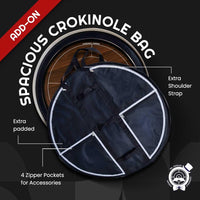 Crokinole Set – Tournament Board Game with Hard Maple Discs & Gliss Powder | Classic Wood Finish | Optional Wall Mount & Bag | Strategy Game for Families & Friends - Crokinole Europe