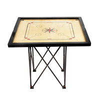 Versatile Carrom & Crokinole Table Stand - Foldable & Height Adjustable Board Game Table