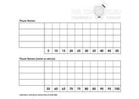 [PDF Download to Print] Crokinole Score Sheet - Friendly Matches - Individual Games - 25 Sheets - Crokinole Europe