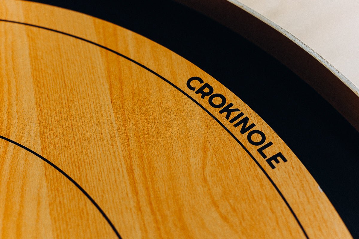 PRE SALE > 11 JUNE > Crokinole Board Game - Brown Tournament Board, 26 Discs, Carrom Powder, Carrying Bag - Official Dimensions - Strategic Game for Young and Old - Buy Crokinole - Crokinole Europe
