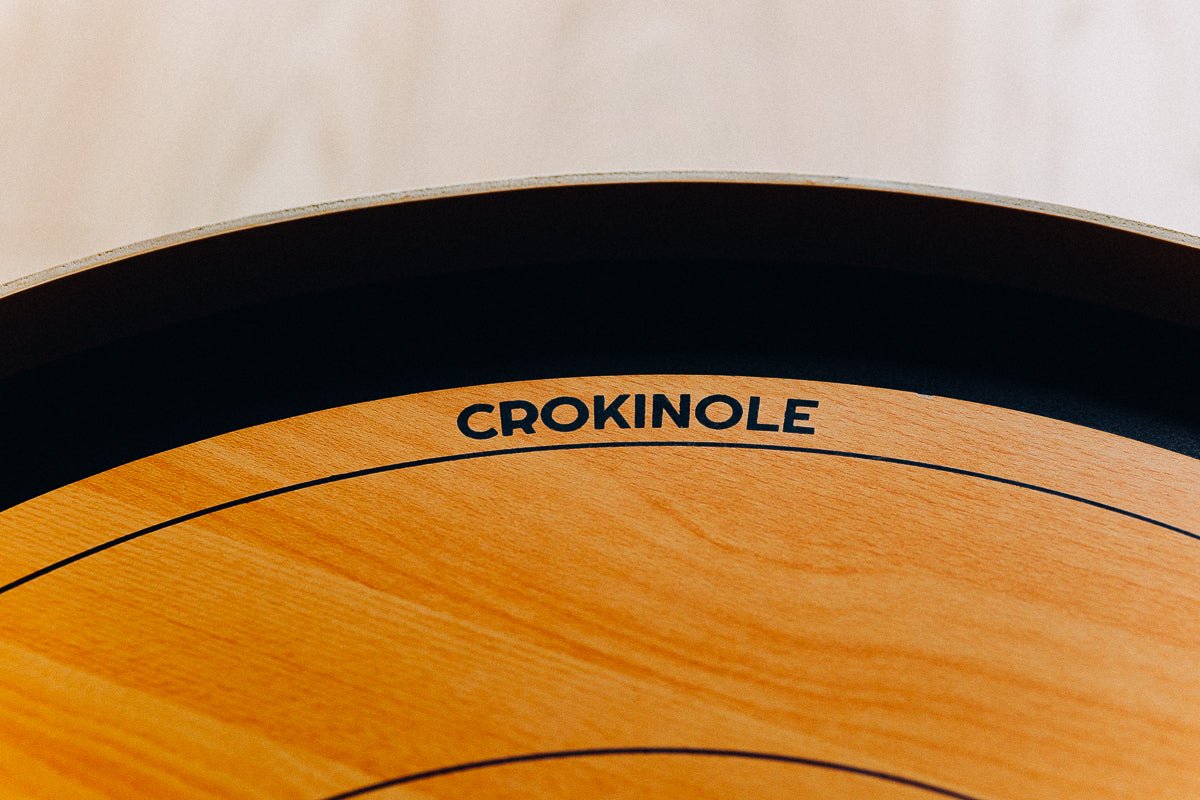 PRE SALE > 11 JUNE > Crokinole Board Game - Brown Tournament Board, 26 Discs, Carrom Powder, Carrying Bag - Official Dimensions - Strategic Game for Young and Old - Buy Crokinole - Crokinole Europe