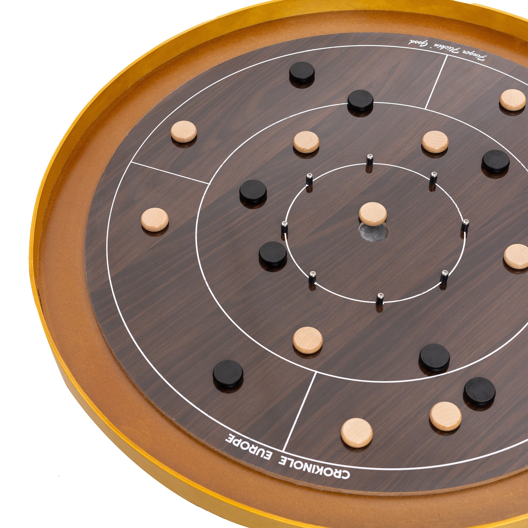 Crokinole Board Game - 'dark' Tournament Board, 26 Discs, Carrom Powder, Carrying Bag - Official Dimensions - Strategic Game for Young and Old - Buy Crokinole